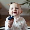 Doddle and Co - The Pop and Go - Silicone Pacifier - 2 Pack - Dove/Coal - 0 to 3 Months