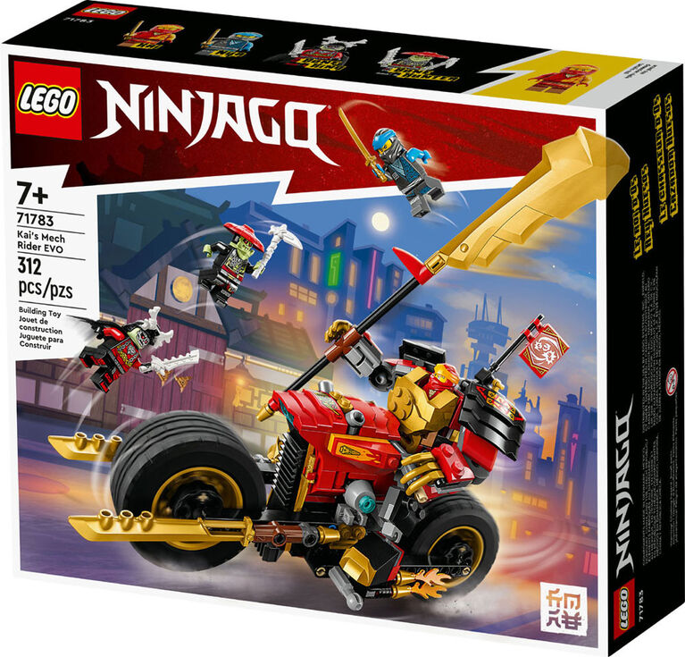 LEGO NINJAGO La moto robot de Kai EVO 71783 Ensemble de jeu de construction (312 pièces)