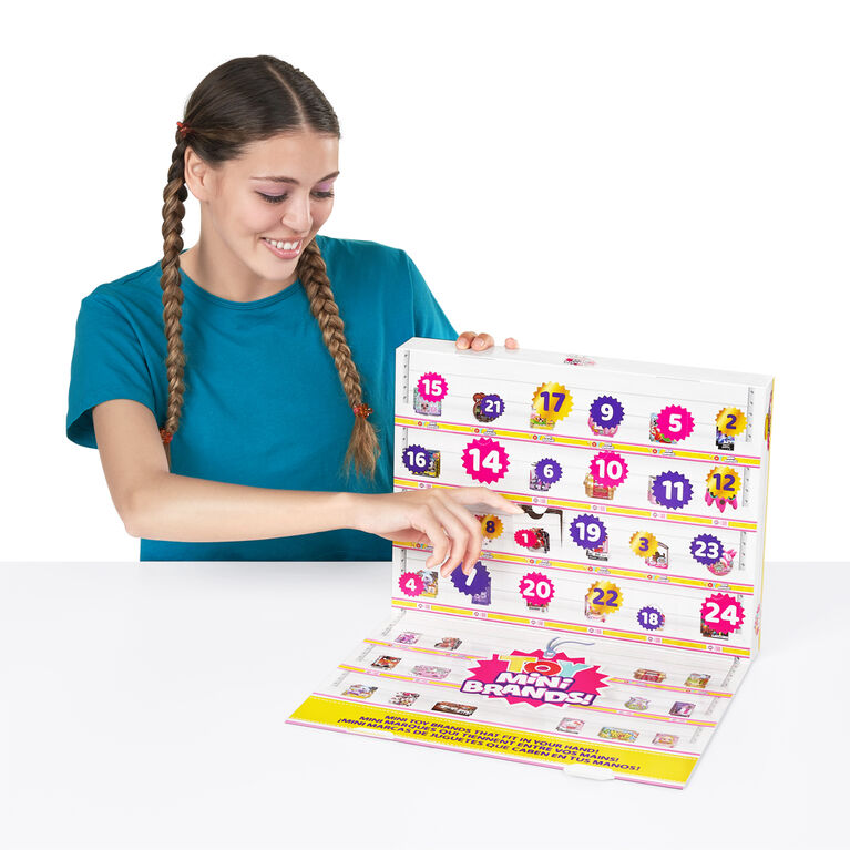 Calendrier de l'Avent de Mini Brands de jouets en édition limitée, avec 4 Minis exclusifs par ZURU