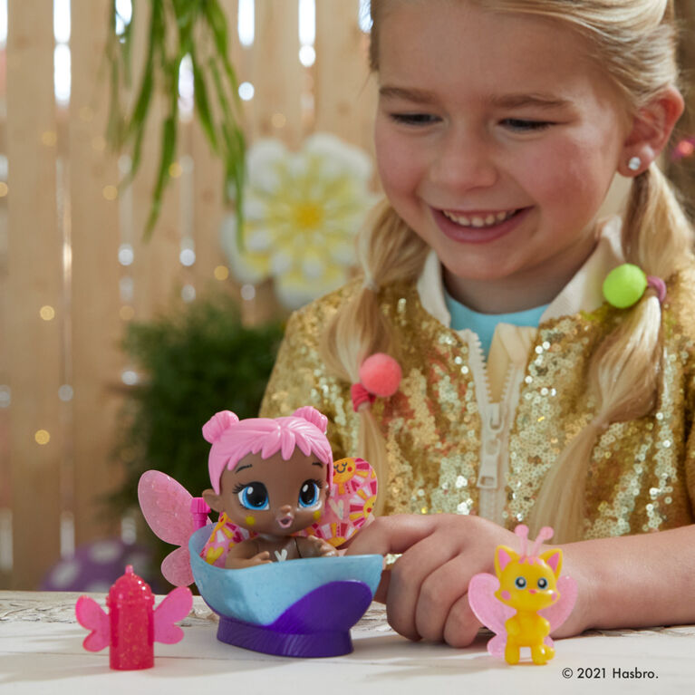 Baby Alive GloPixies Minis Doll, Bubble Sunny, Glow-In-The-Dark Doll