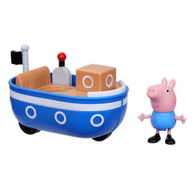 Peppa Pig Peppa's Adventures Little Boat Toy Includes 3-inch George Pig Figure