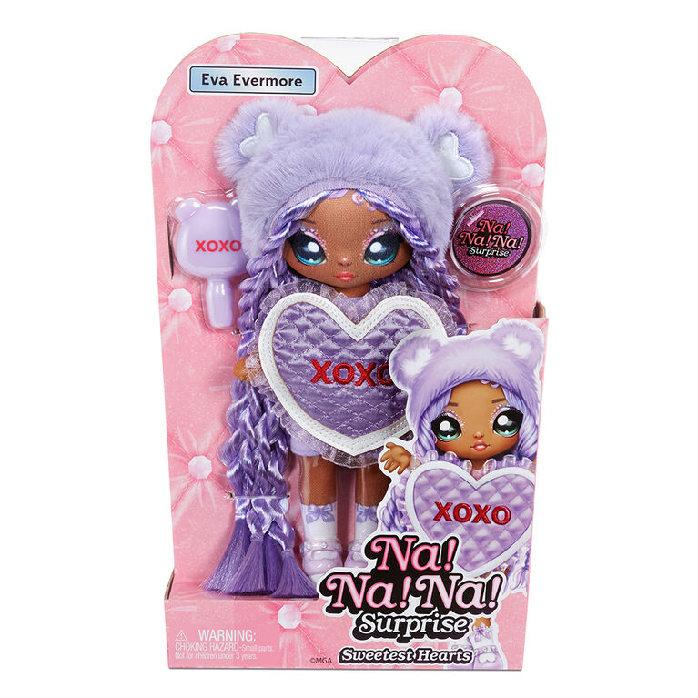 Na Na Na Surprise Eva Evermore - Lavender Teddy Bear-Inpired 7.5" Fashion Doll