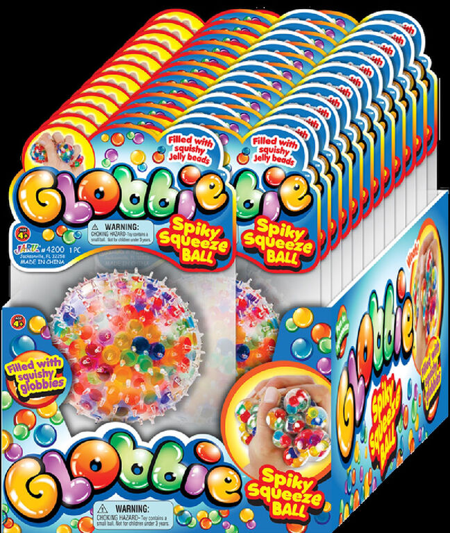 Globbie Spiky Squeeze Ball (Peg) - English Edition