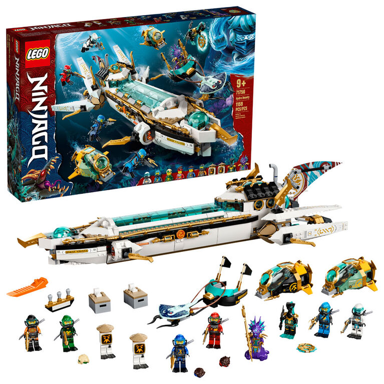 LEGO Ninjago Le QG aquatique des ninjas 71756 (1159 pièces)