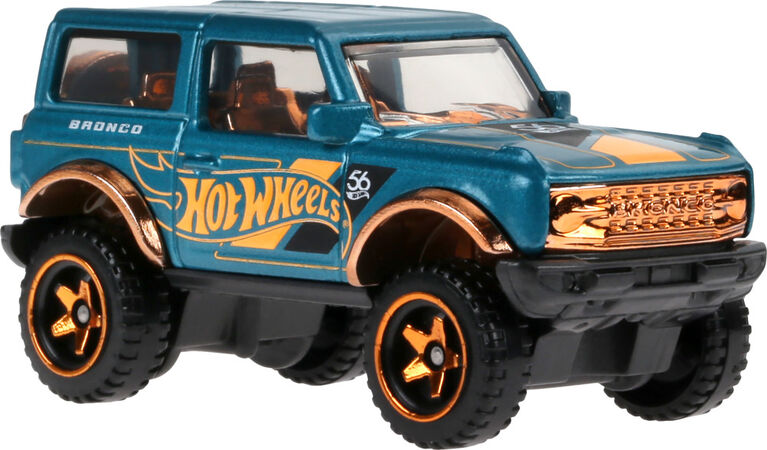 Hot Wheels 1:64 Scale Die-Cast Ford Bronco Turquoise- & Copper-Colored Deco
