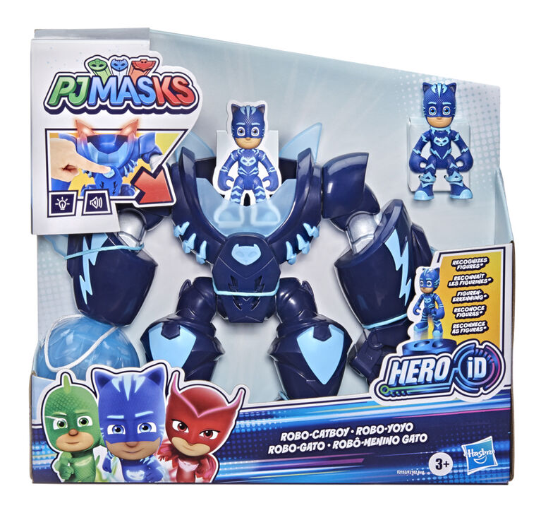 PJ Masks Robo-Catboy Preschool Toy with Lights and Sounds - English Edition