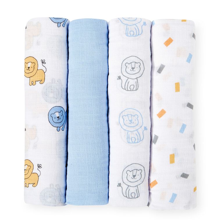 Koala Baby 4 Pack Muslin Swaddle Blankets Lion Babies R Us Canada