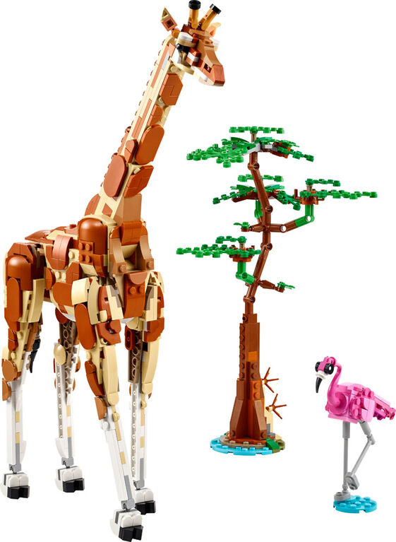LEGO Creator 3 in 1 Wild Safari Animals Set, Giraffe, Gazelles or Lion Toy 31150
