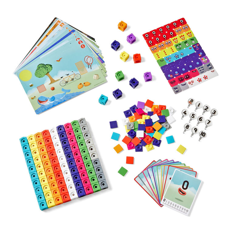 Kit des cube Mathlinks au thème du NumberBlocks, numéros 1-11 - Édition anglaise