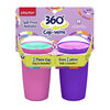 Verres antifuites Sipsters rose bonbon & orchidée violette - 360⁰ de Playtex