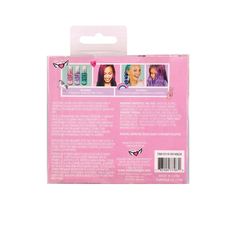 Fashion Angels - Spray-On Temporary Hair Color Set