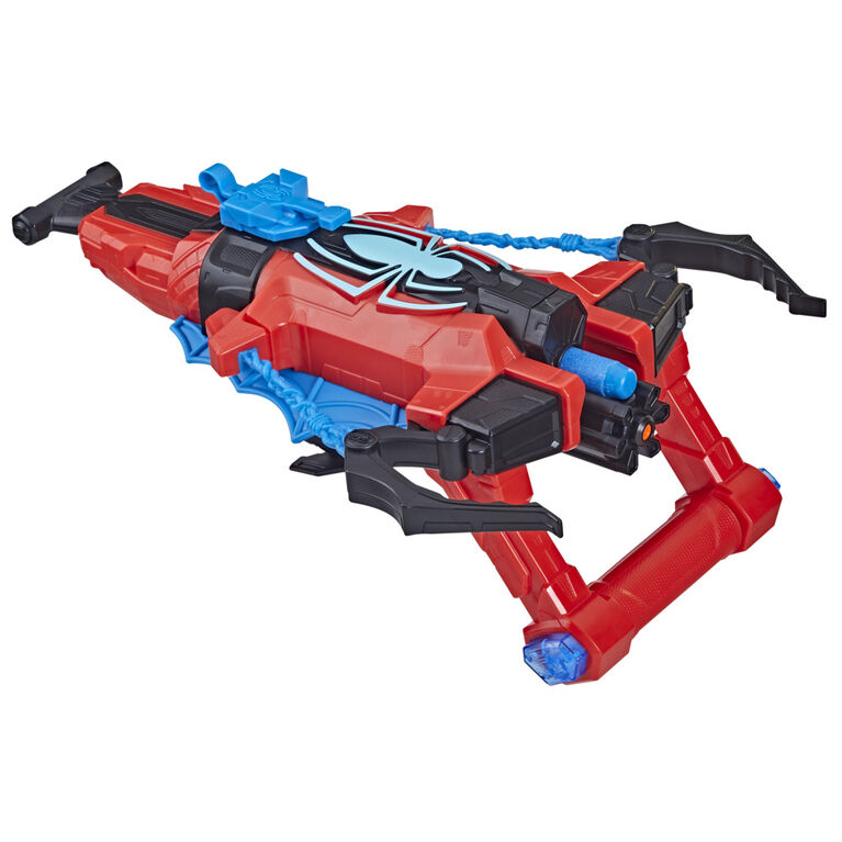 Marvel Spider-Man, Blaster Double attaque, jouets de super-héros, dès 5 ans, blaster Nerf Spider-Man, tire un jet d'eau