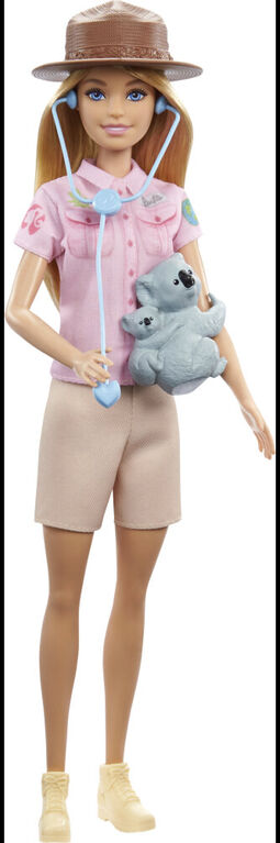 ​Barbie Zoologist Doll (12 inches), Role-play Clothing and Accessories: Koala and Baby Figure