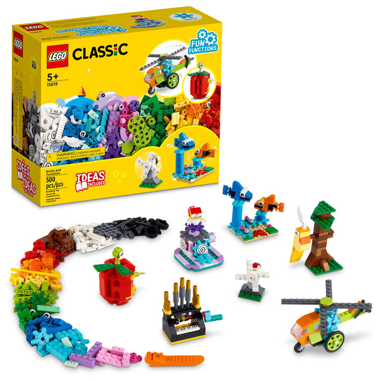 LEGO Classic Briques et fonctions 11019 - Ensemble de construction pour enfants (500 pièces)