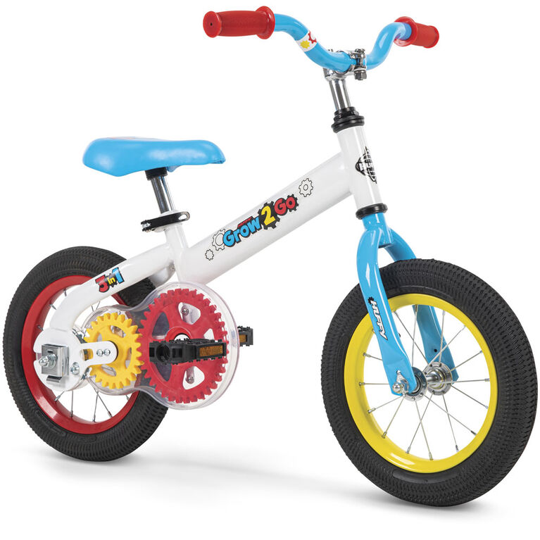 Huffy Grow 2 Go - Vélo pour enfants 4 en 1 - équilibre à pédale