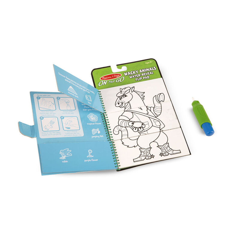 Melissa & Doug On the Go Water Wow! Reusable Water-Reveal Activity Pad ...