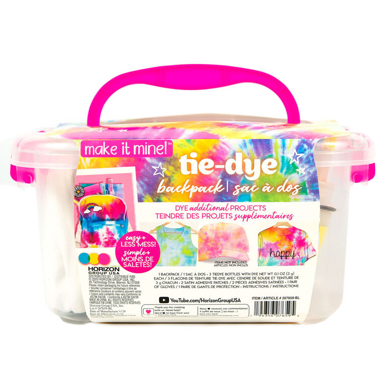 Make It Mine Tie Dye Backpack Tub - R Exclusive