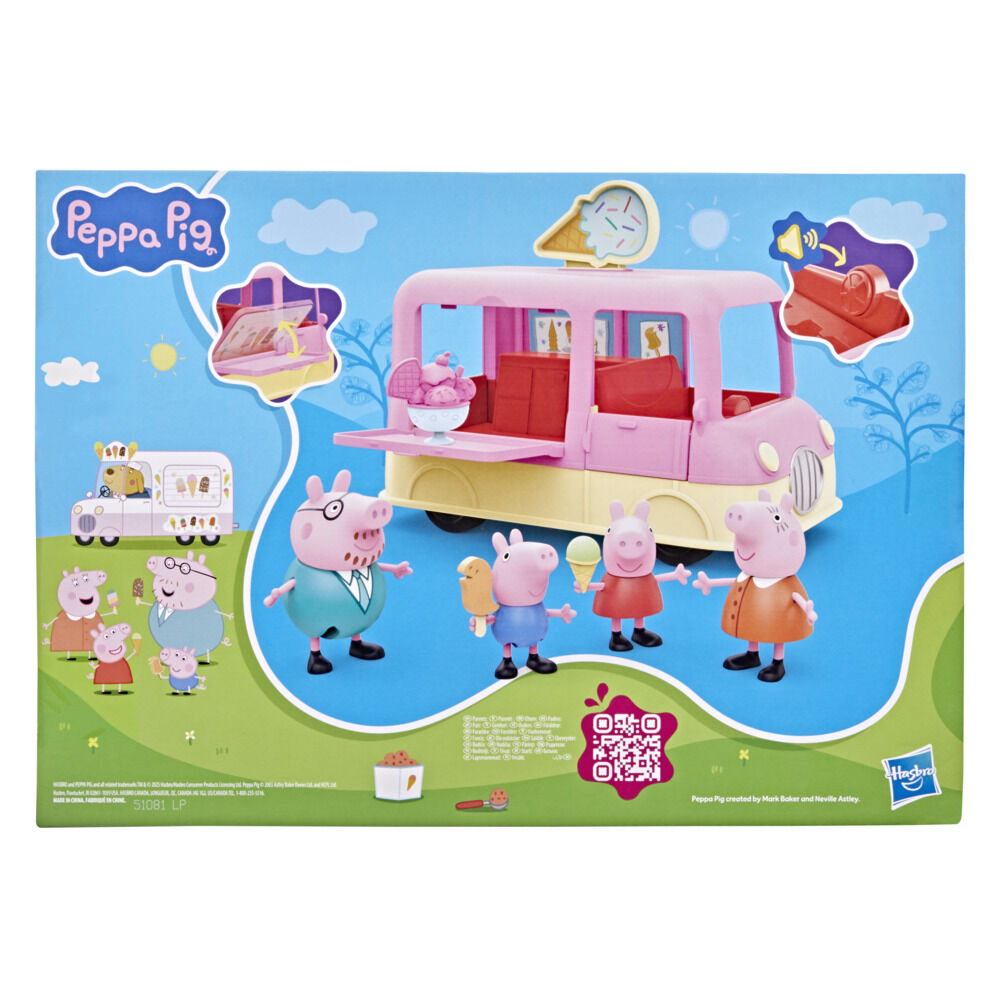 Peppa Pig Camion de glaces, coffret avec figurines