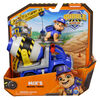 Rubble & Crew, Mix's Cement Mixer Toy Truck with Action Figure and Movable Construction Toys