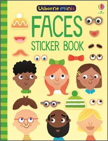 Usborne Minis: Funny Faces Sticker Book - English Edition