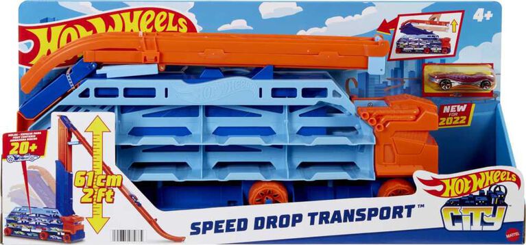 Hot Wheels City Speed Drop Transport Hauler