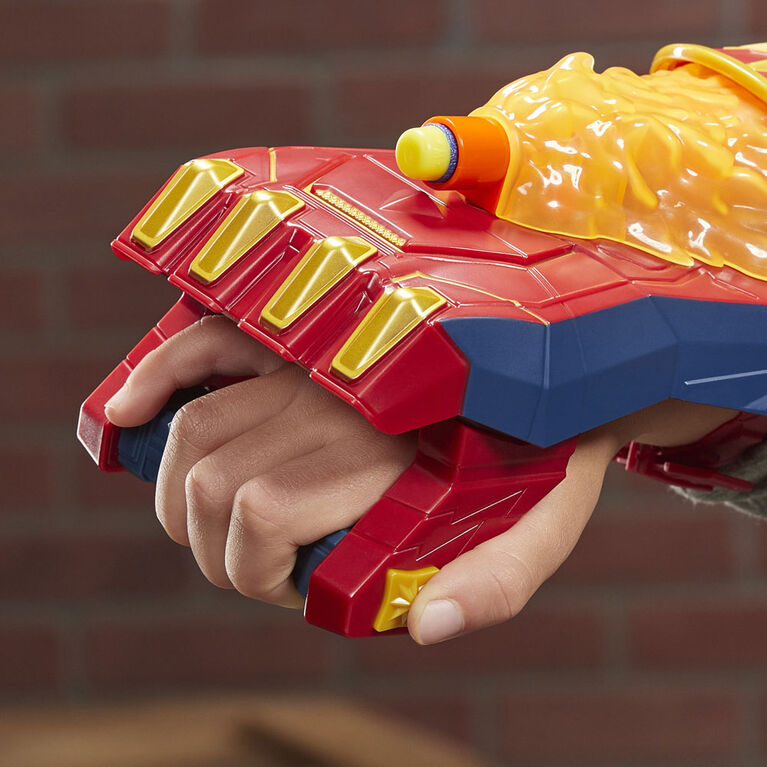 NERF Power Moves Marvel Avengers Captain Marvel Photon Blast Gauntlet