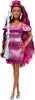 Barbie Fun & Fancy Hair Doll with Extra-Long Colorful Black Hair and Styling Accessories