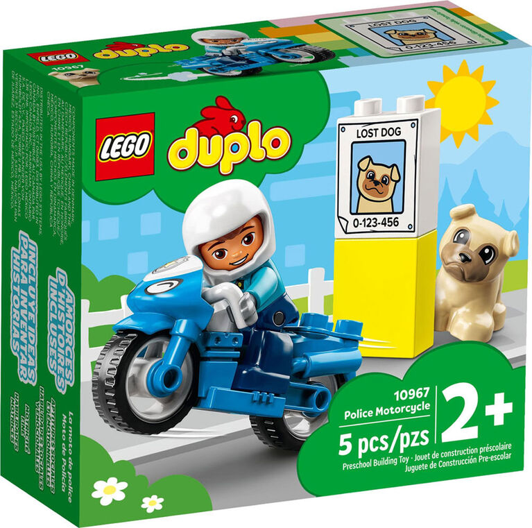 LEGO DUPLO La moto de police de sauvetage 10967 Jeu de construction (5 pièces)