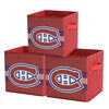 NHL Montreal Canadiens Foldable Storage Basket Bin Containers (Pack of 3)