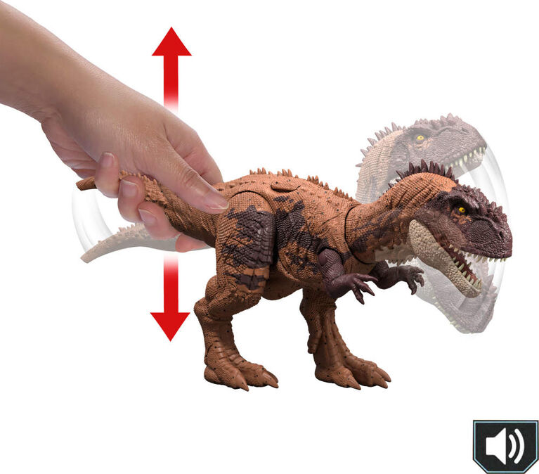 Jurassic World Dinosaur Toys with Roar Sound & Attack Action, Wild Roar Figures