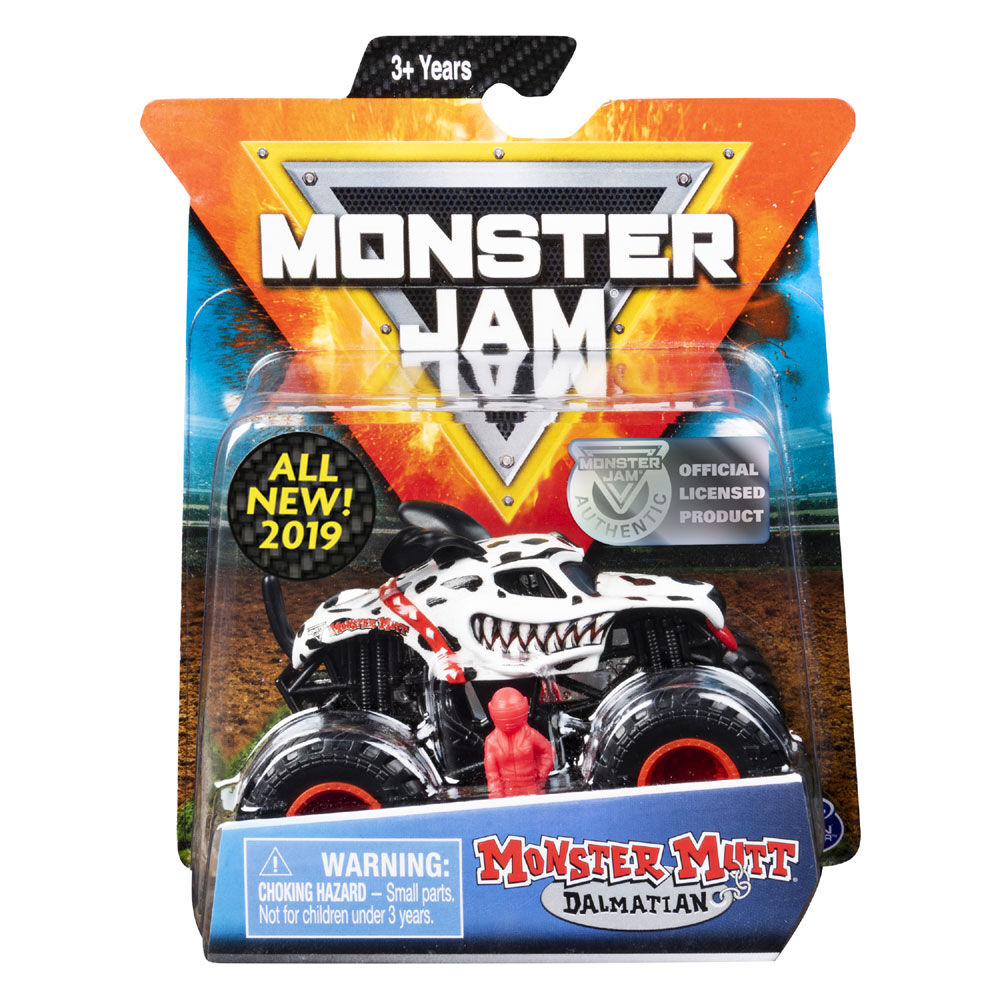 Monster Jam, Official Monster Mutt Dalmatian Monster Truck, Ruff Crowd  Series, 1:64 Scale