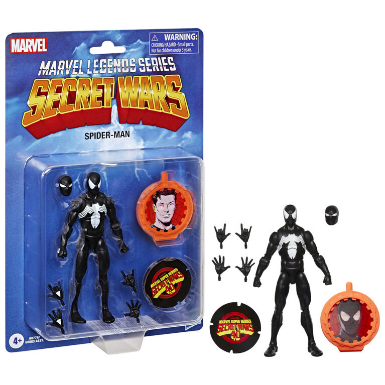 Marvel Legends Series Spider-Man, Avengers Retro Marvel Comics Secret Wars Collectible 6 Inch Action Figure