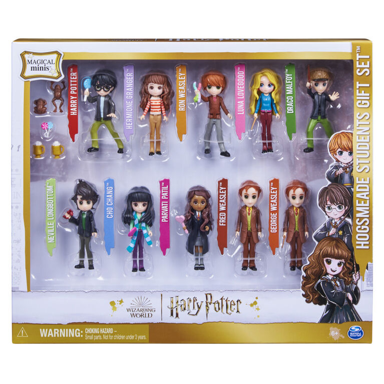 Wizarding World Harry Potter, Magical Minis, Hogsmeade Students Gift Set  avec 10 figurines