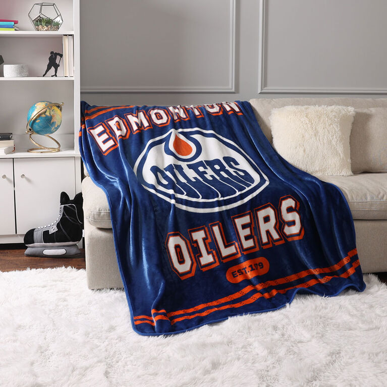 NHL Edmonton Oilers Plush Blanket, 60" x 70"