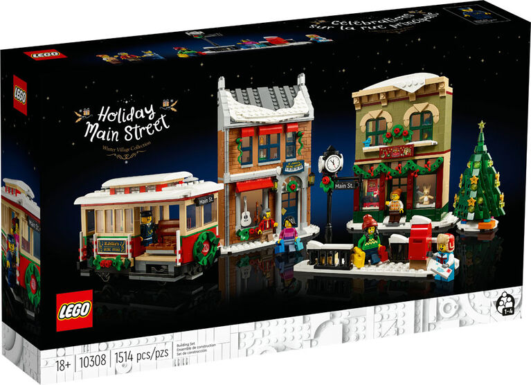 LEGO Holiday Main Street 10308 Building Kit for Adults and Families (1,514 Pieces)