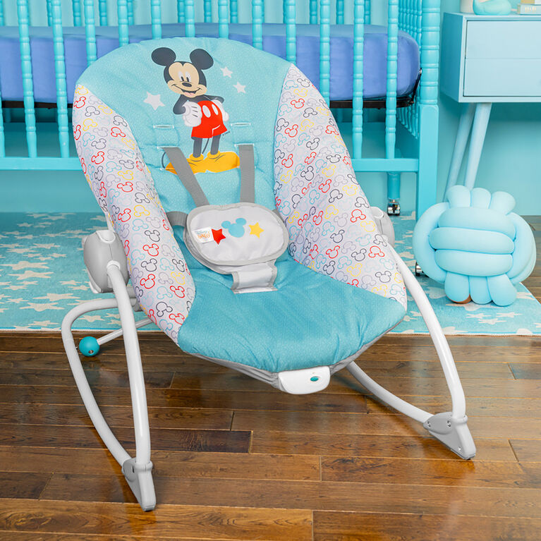 Bright Starts Disney Baby MICKEY MOUSE Original Bestie Infant to Toddler Rocker