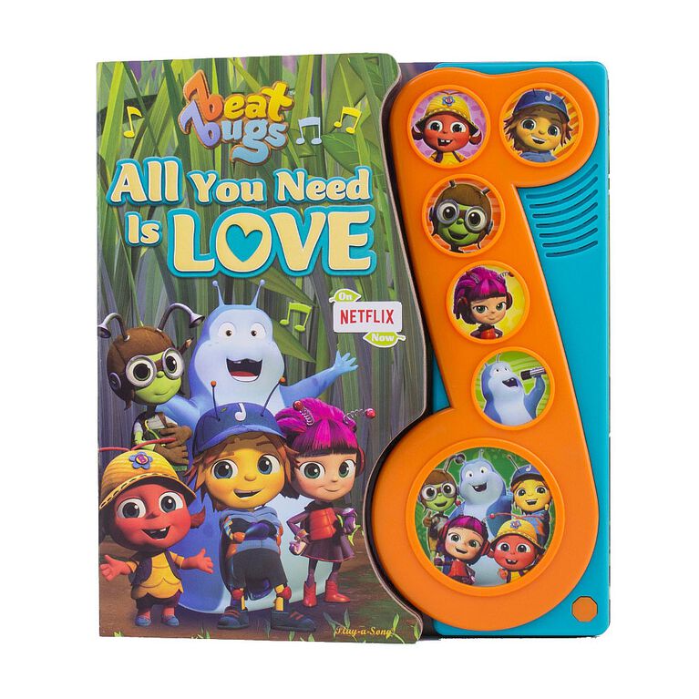 Petite notre de musique de Beat Bugs : Tout ce que vous avez besoin est amour.