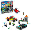 LEGO City L'incendie et la poursuite policière 60319 Ensemble de construction (295 pièces)