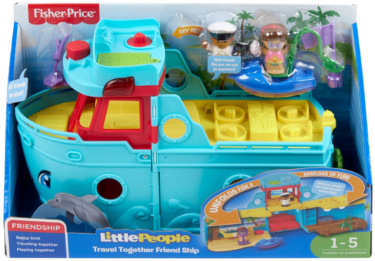 Fisher-Price Little People Travel Together Friend Ship - Bilingual Edition