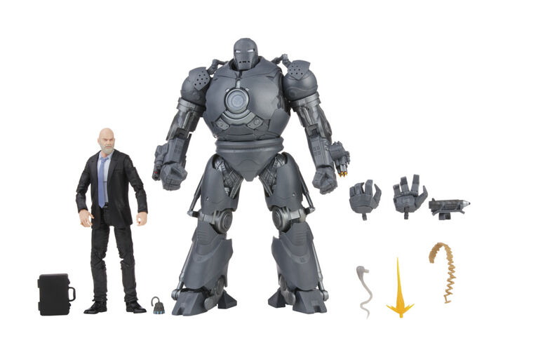 Hasbro Marvel Legends Series 6-inch Scale Action Figure Toy 2-Pack Obadiah Stane and Iron Monger Infinity Saga characters, Premium Design
