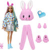 Barbie-Poupée Cutie Reveal avec costume de lapin et 10surprises