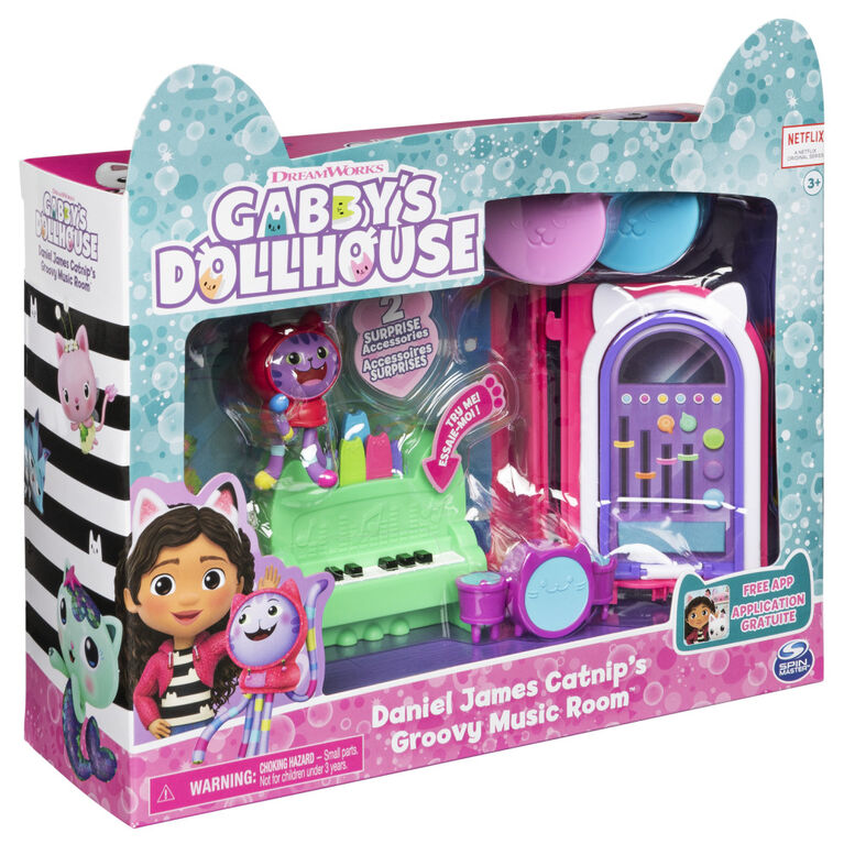 Gabby's Dollhouse - Playset Deluxe La Salle De Musique De Dj Miaou