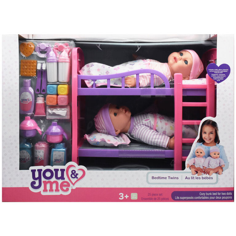 You Me Bedtime Twins English, Dolls Bunk Beds Toys R Us