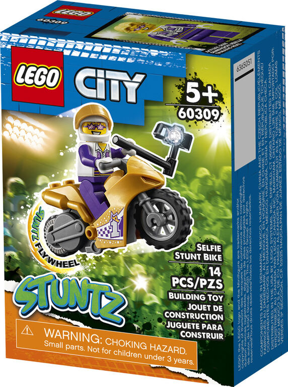 LEGO City Stuntz La moto de cascades pour égoportraits 60309 (14 pièces)