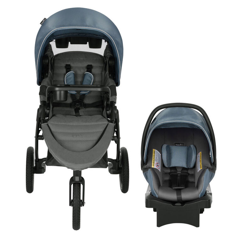Evenflo Folio3 Stroll and Jog Travel System with LiteMax 35 Infant Car