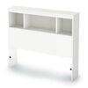 Spark Twin Bookcase Headboard Pure White