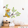 Wall Stories Stickers muraux pour enfants - Découvrez la lecture - Stickers muraux interactifs animaux pour chambre d'enfant - Grand autocollant mural avec application de jeu et d'activité gratuite