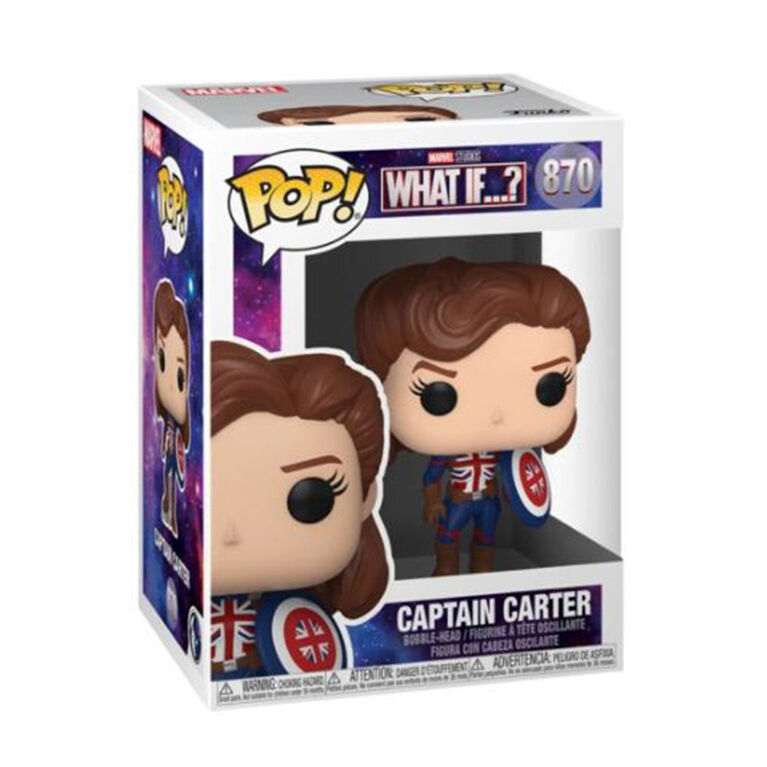 Figurine en Vinyle  Captain Carter par Funko POP! Marvel What If ...?