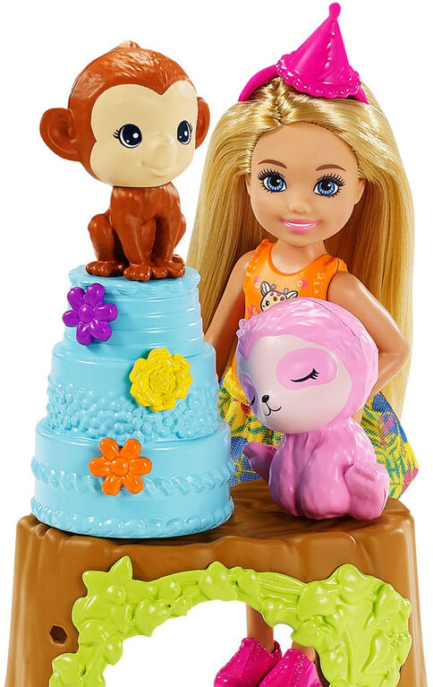 Barbie and Chelsea The Lost Birthday Party Fun Playset with Doll & 2 Animals