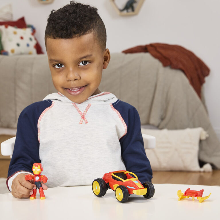 Marvel Iron Man and his Awesome Friends Iron Racer Action Figure & Toy Vehicle